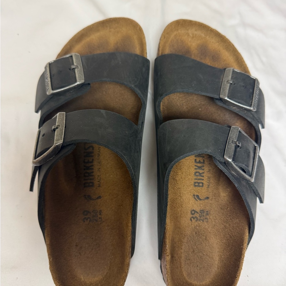 Birkenstock Black and Brown Sandals